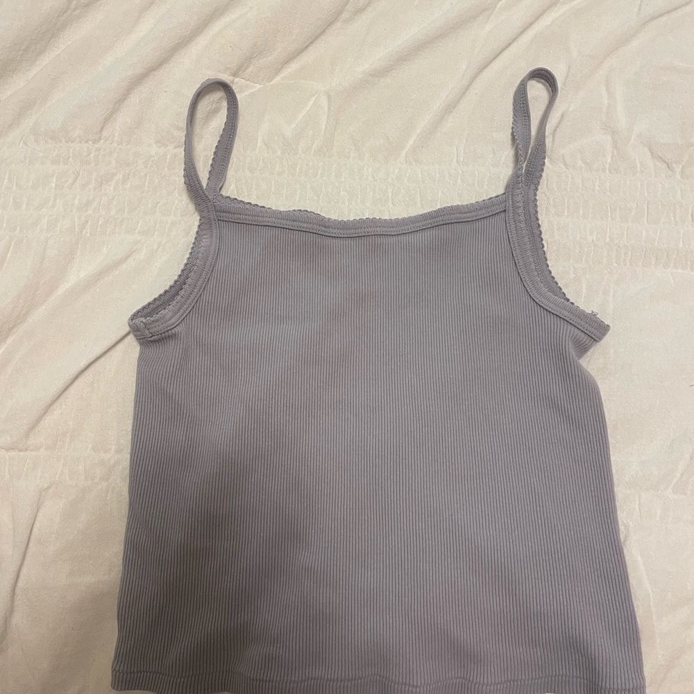 John Galt purple/gray Ribbed Women's Tank Top